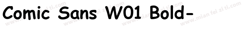 Comic Sans W01 Bold字体转换
